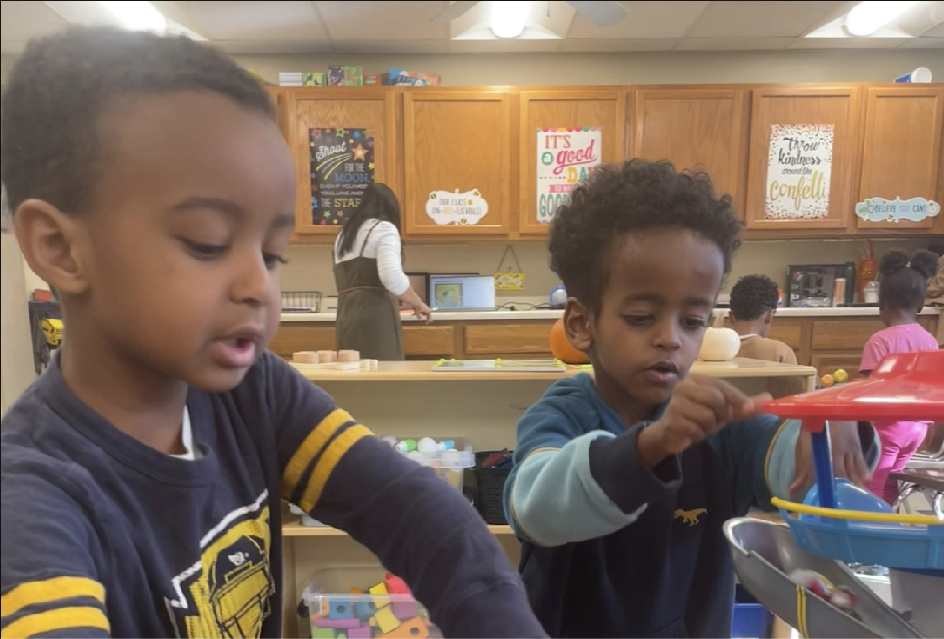 Early Learning Center children praying